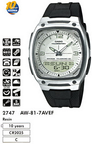 инструкция casio aw-81